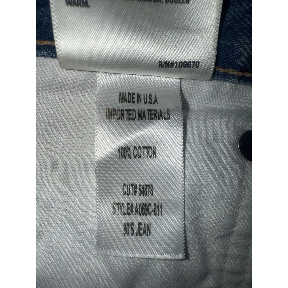 AGOLDE 90’s Jean High Rise Button Fly Denim Cut Offs Shorts Distressed Size 25 - Picture 9 of 11